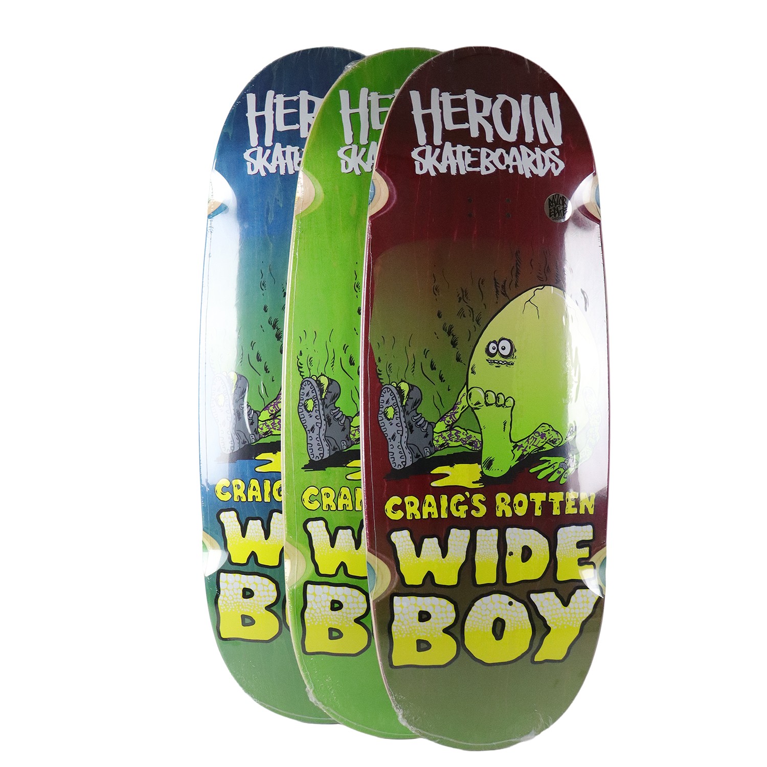 Heroin Skateboard Complete Craig Questions Rotten Wide Boy (Assorted) Assorted