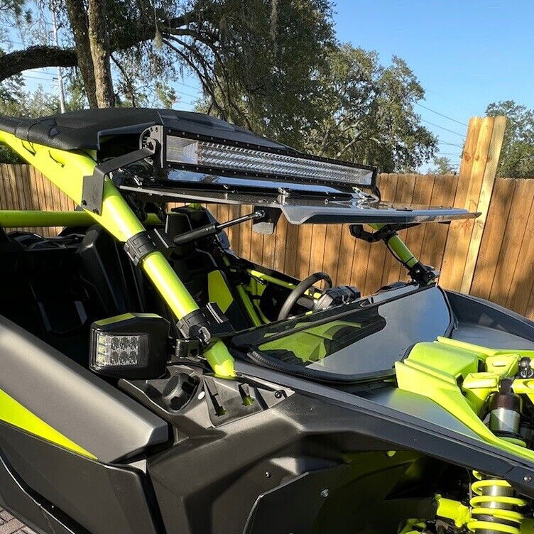 3-IN-1 Flip Smoked Windshield for Can-Am Maverick X3 (64"/ 72")