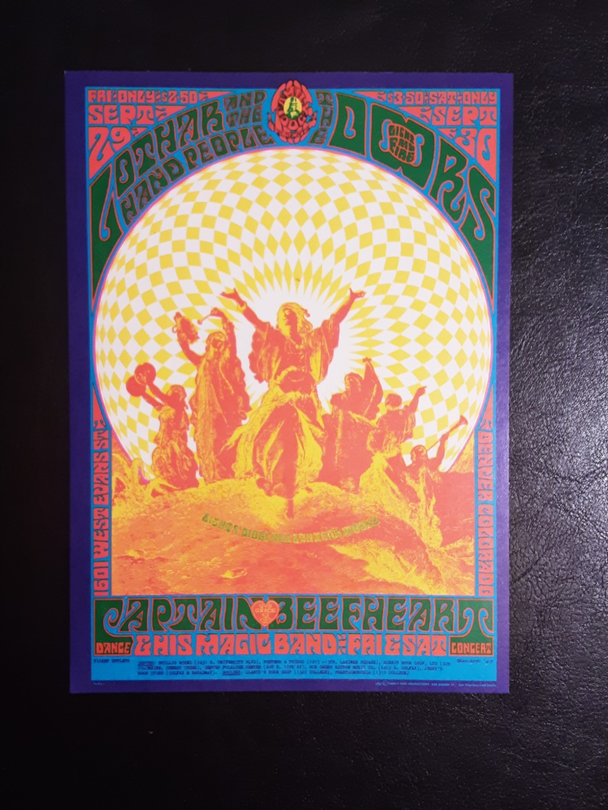 FD-84 postcard / The Doors / Captain Beefheart