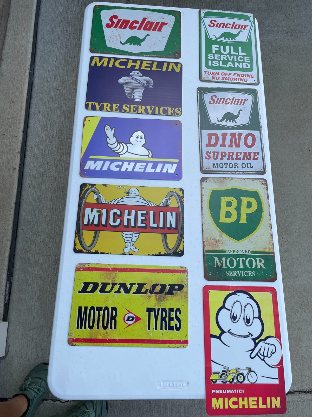 Texaco Sky Chief Su-preme Gasoline Vintage Tin Sign Oil & Gas Sign Metal Petrox