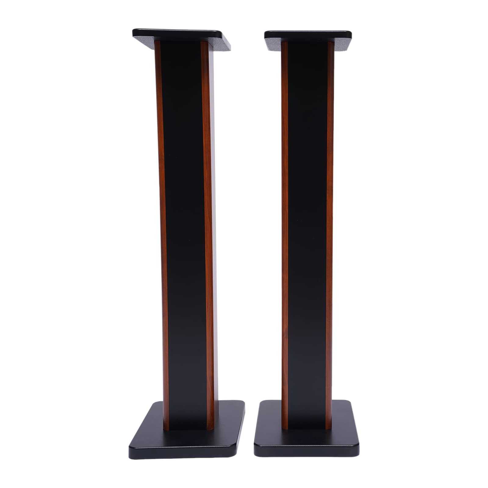 Bookshelf Floor Speaker Stands 1Pair Wood Column Home Theater Speaker Bookshelf