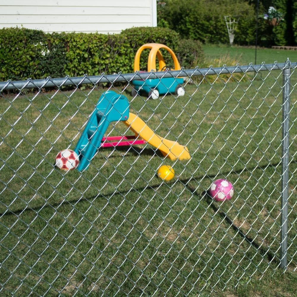 6 Ft. X 50 Ft. 11.5- Gauge Galvanized Steel Chain Link Fence Fabric Diamond Mesh