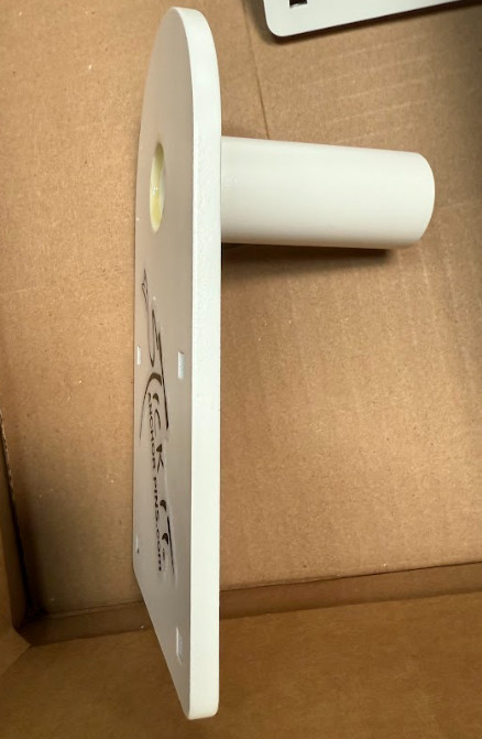 Stick It Anchor Pins Shallow Water Anchor Bracket for Pontoons (White) FLAWED