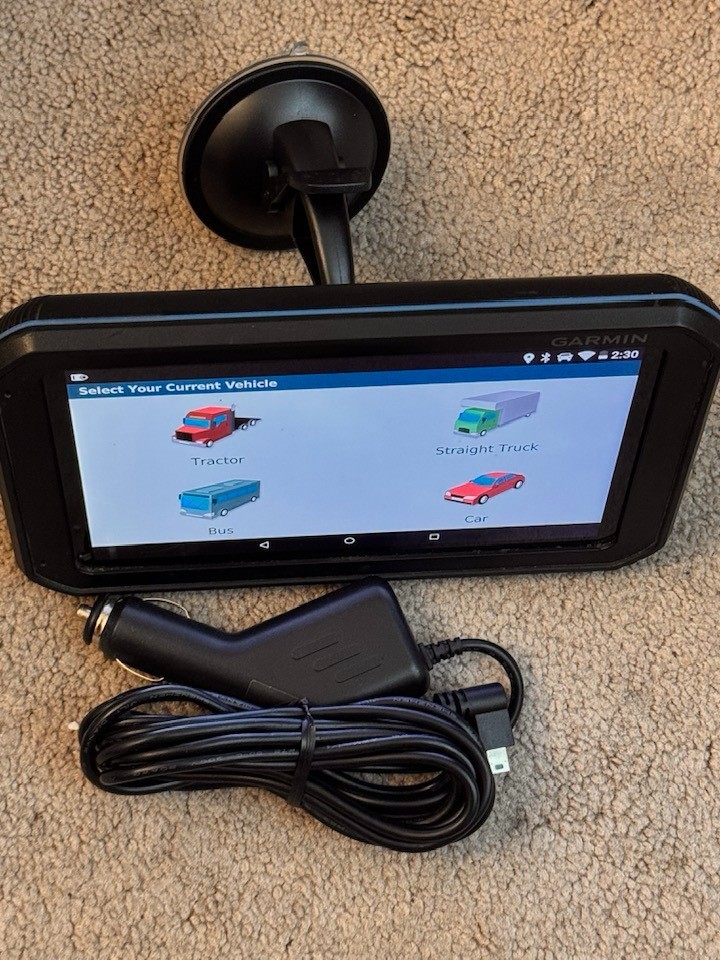 GARMIN TRUCK 7" LM GPS DASH CAM RECORDER ONBOARD MAPS UPDATED TO LATEST 2026