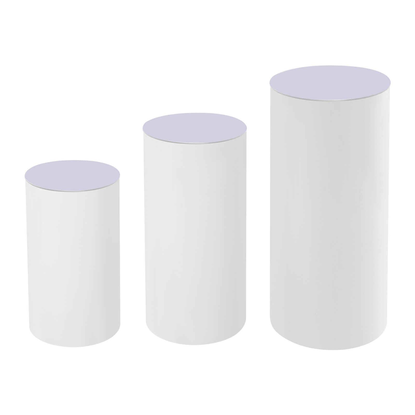 3X Pedestal Flower Stand Party Cylinder Pedestal Wedding Home Display Decoration