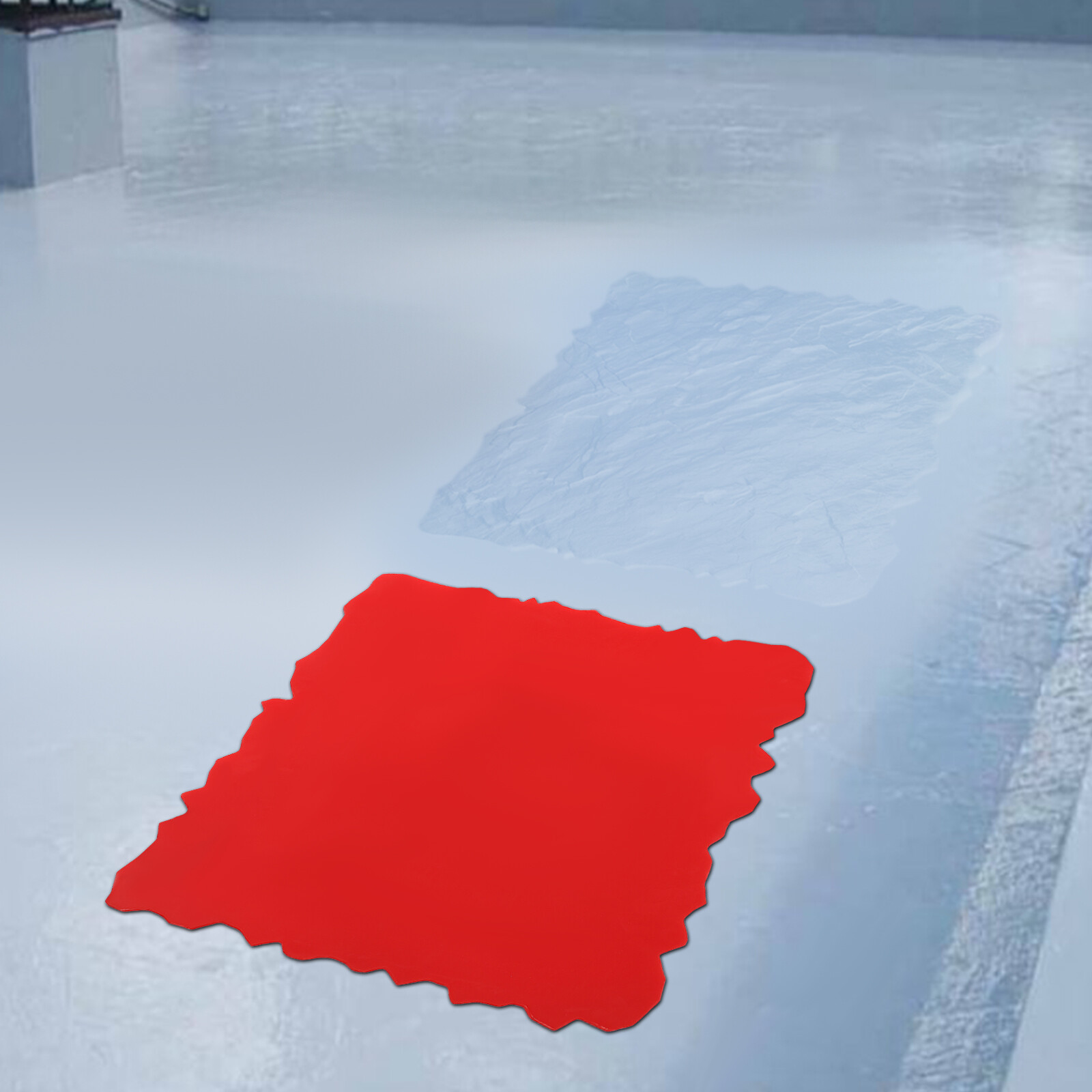 Concrete Seamless Stamp Mat 19.69*19.69in Red Concrete Stamp Molds 5.73 lbs NEW