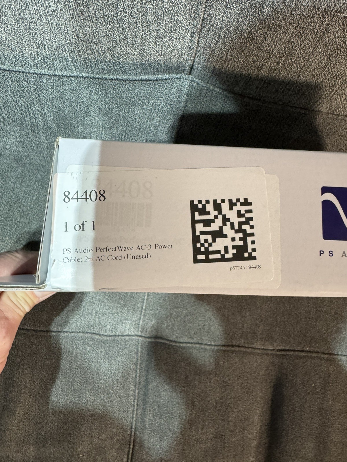 PS Audio PerfectWave AC-3 Power Cable; 2m AC Cord Excellent Condition!!