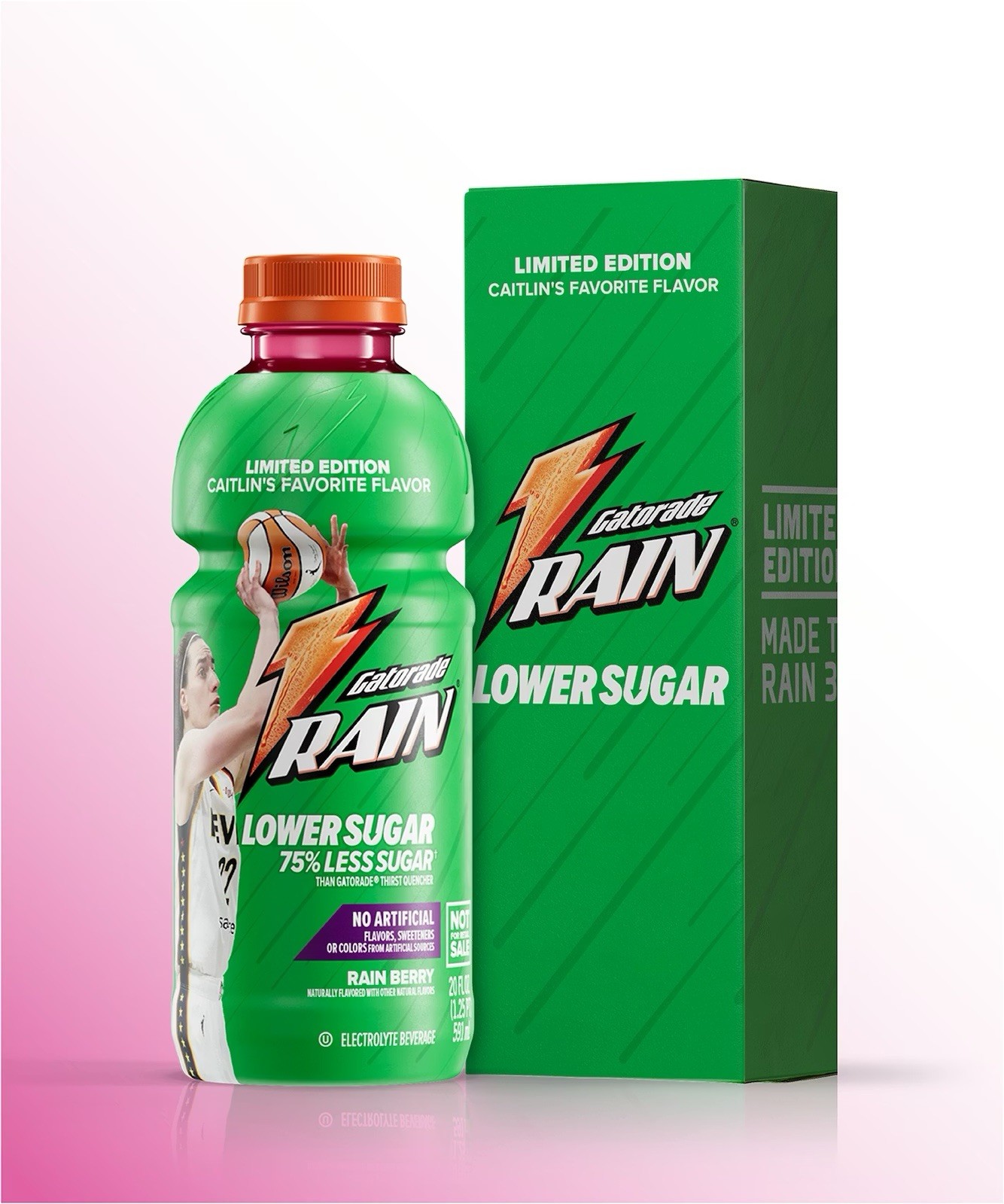 Gatorade Lower Sugar x Caitlin Clark Rain Berry Capsule IN HAND
