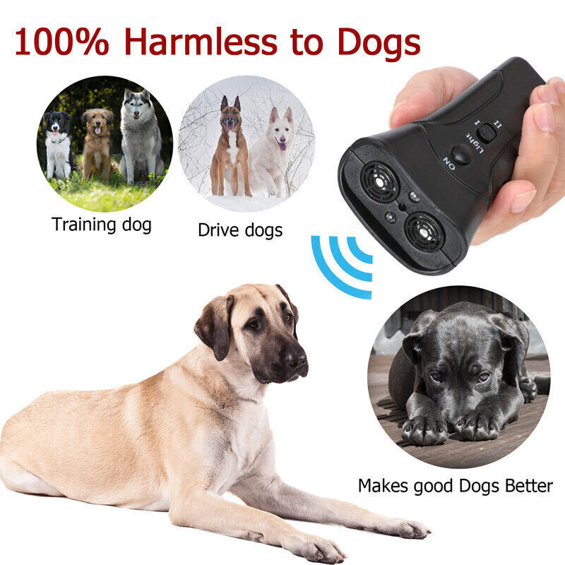 Petgentle Ultrasonic Anti Dog Barking Pet Trainer LED Light Gentle Chaser Device