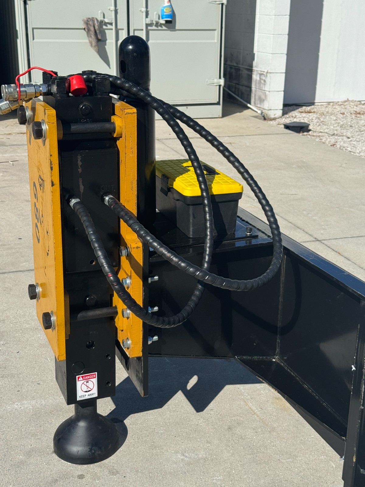 AGT Hydraulic Post Driver Fence Hammer Pounder Skid Steer Universal Attchment