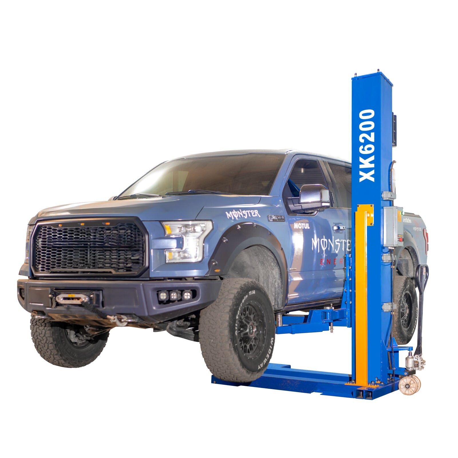 6,200 lb Single Post Lift Portable Electro-Lock