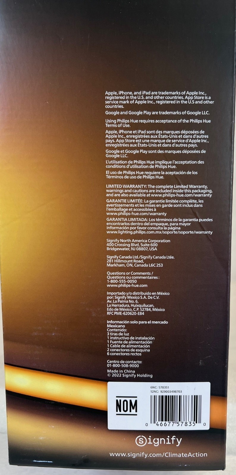 Philips Hue Gradient PC strip (3x Triple Monitor) 24-27 inch