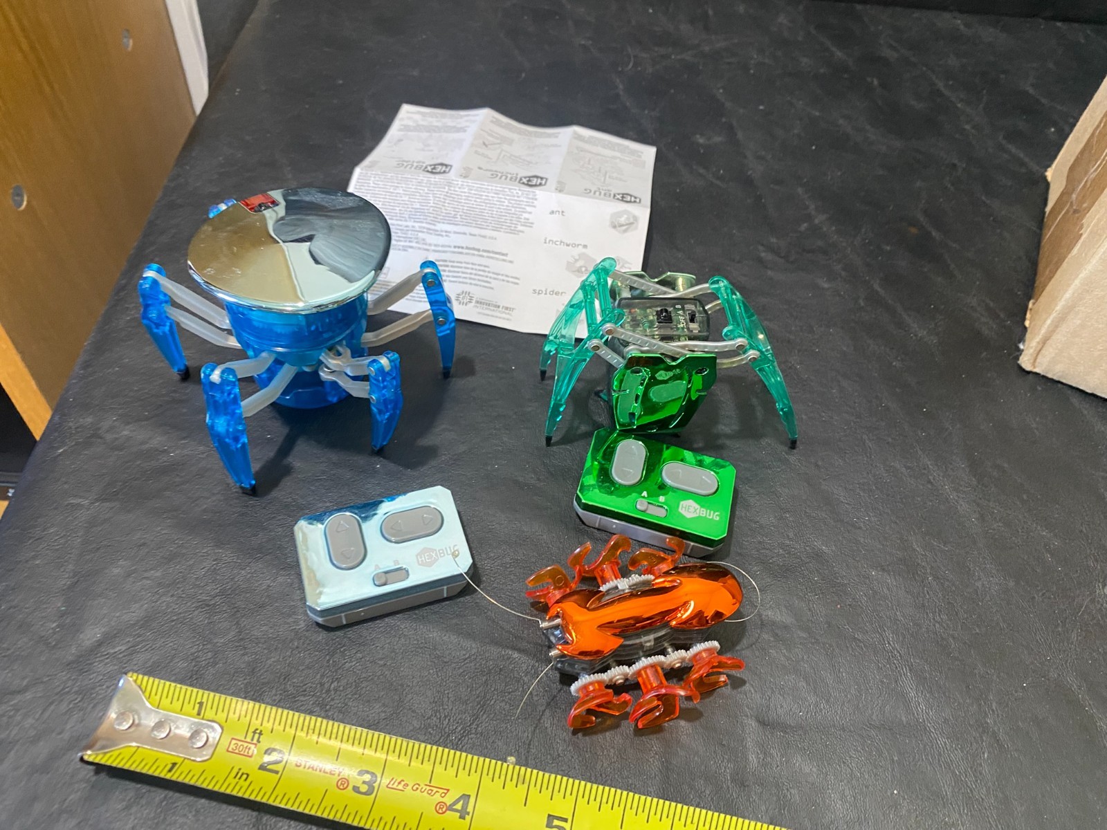 hexbug ant inchworm spider remote hex bug pre-owned