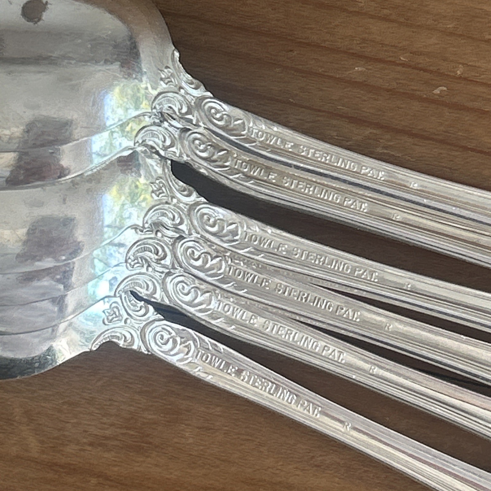 (6) Old Master by Towle 925 Sterling Silver Teaspoon 6" abt 168g