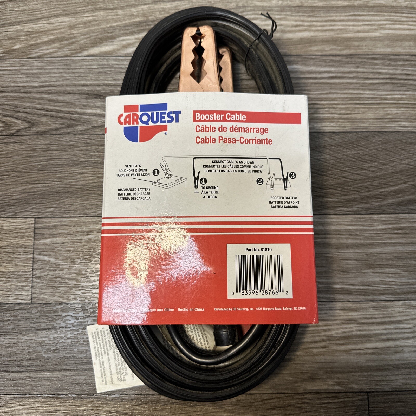 12ft BOOSTER JUMPER CABLES- 10 GAUGE- CAR /TRUCK BATTERY