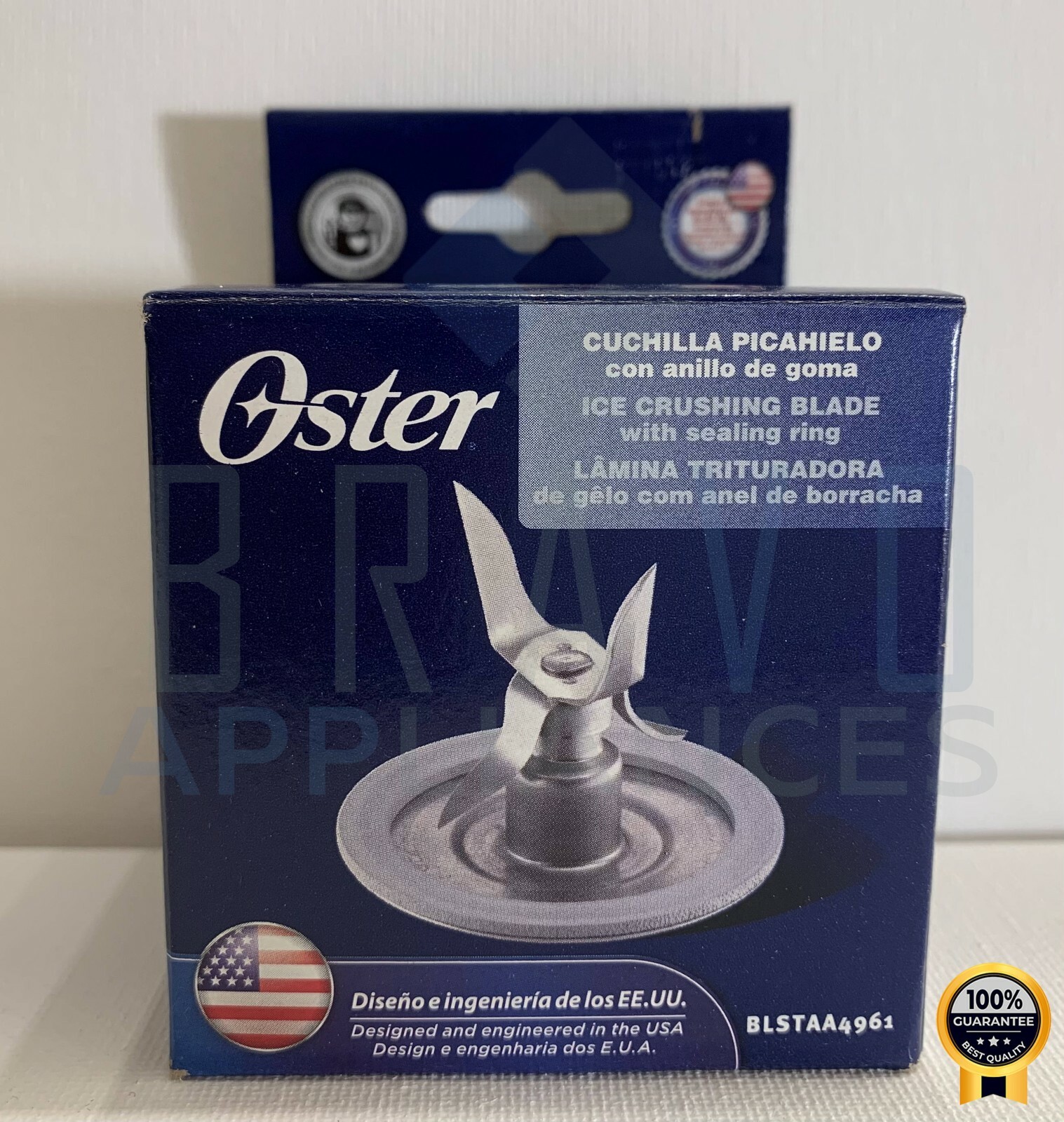 Genuine Oster Blender Stainless Steel Blade 4961 with one Gasket Sealing Ring