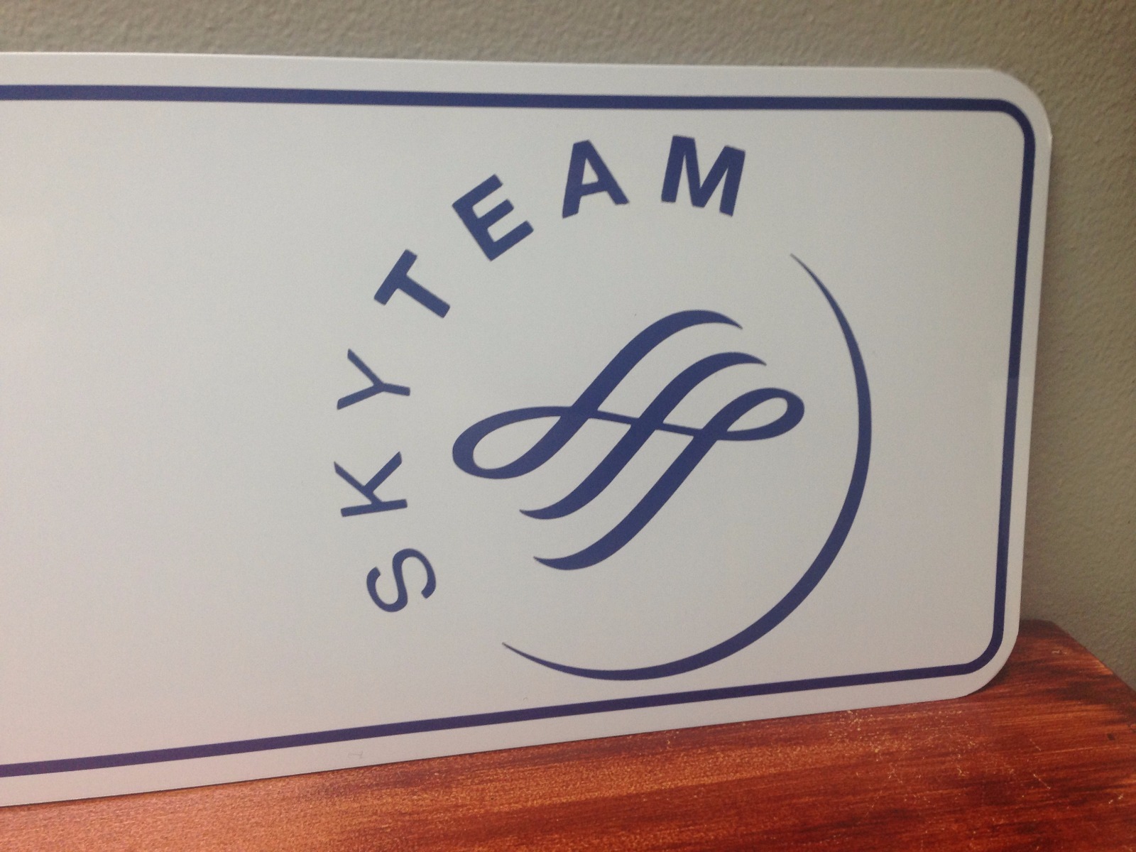 nwa Northwest Airlines vintage metal sign 6" x 24"