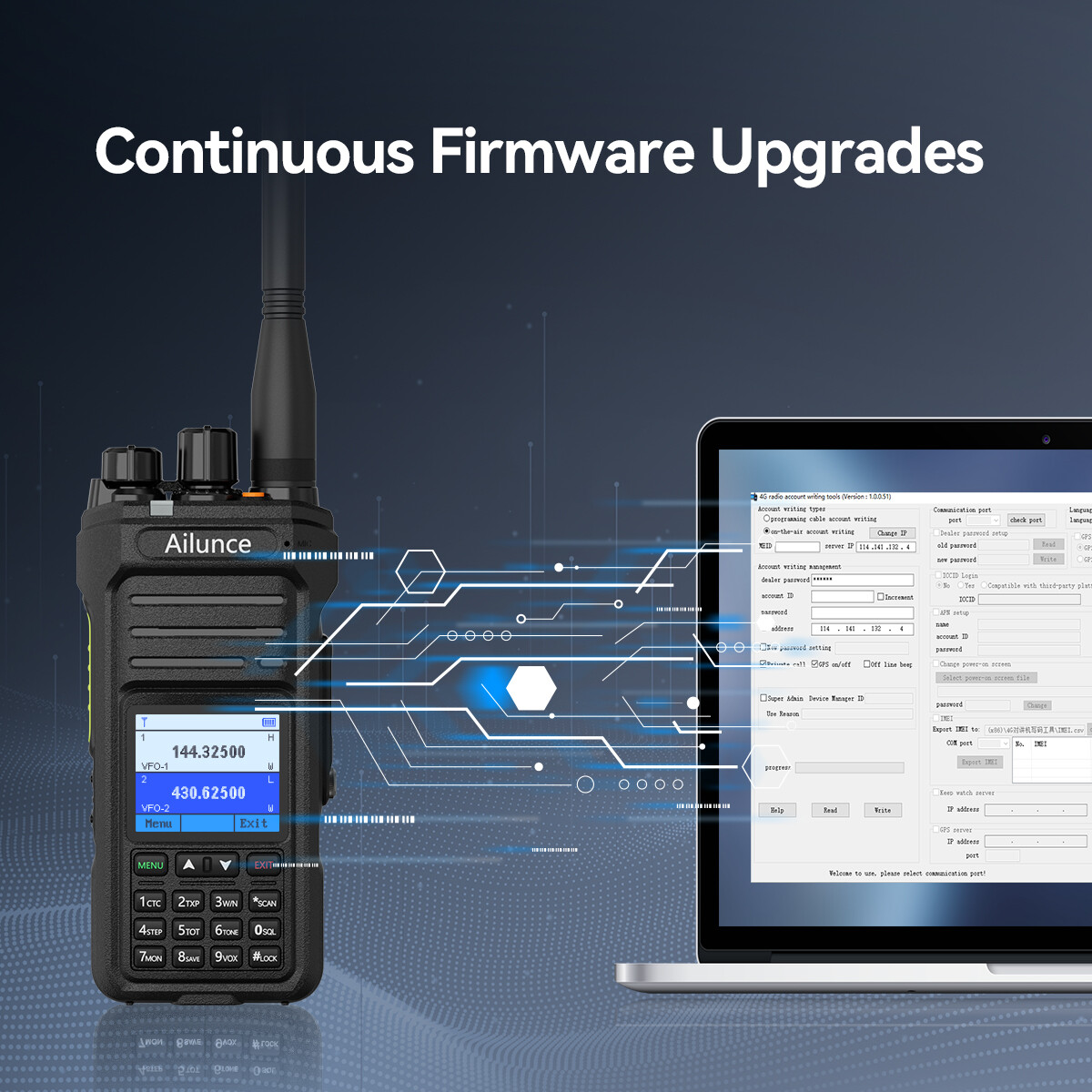 Retevis Ailunce HA1UV Ham Radio Dual Band IP67 2800mA NOAA USB-C Walkie Talkies