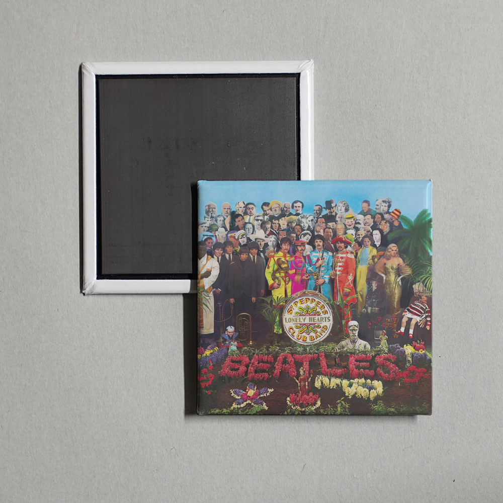 The Beatles - Sgt. Pepper's Lonely Hearts Club Album Cover Locker Fridge Magnet