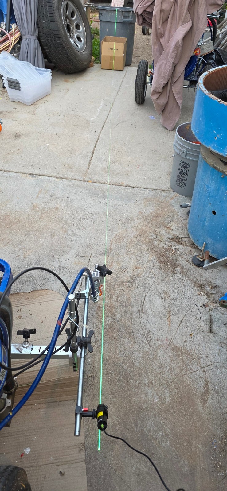 Line laser Striping Graco Titan Lazerline Lazerguide Paving Dot Linelaser