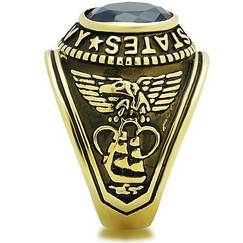 United States US NAVY Ring - USN Seals Military Rings - Surplus of Silver & Gold