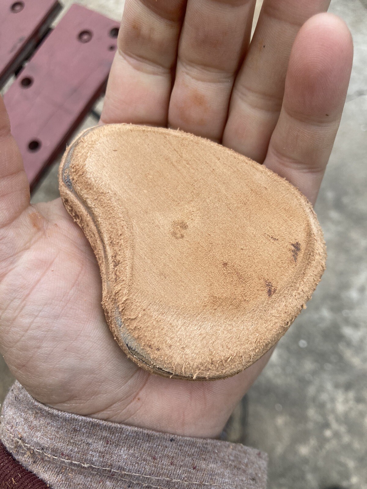 Flint Knapping tool Thick Leather Hand Pad Free Ship $25