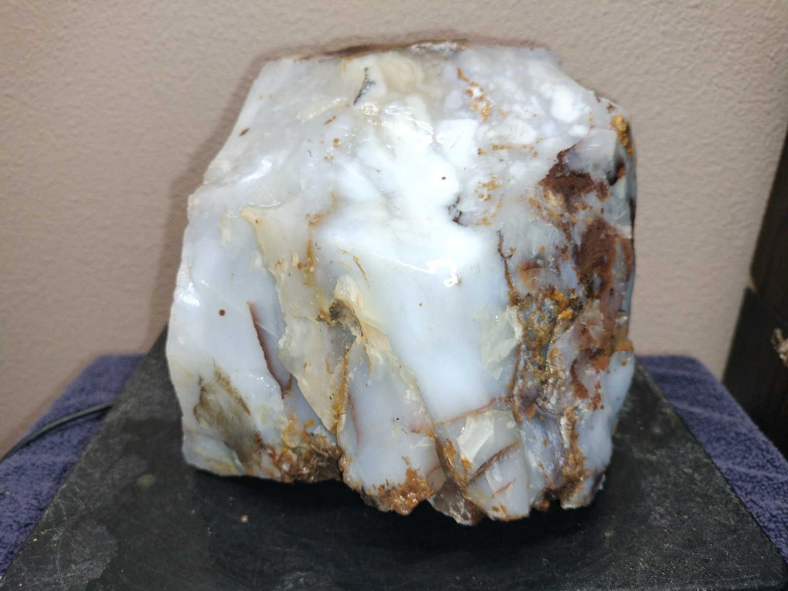 11.7LB UV Polka Dot Agate Rough From Ashwood, OR USA Cabochon/Slab Stock #25