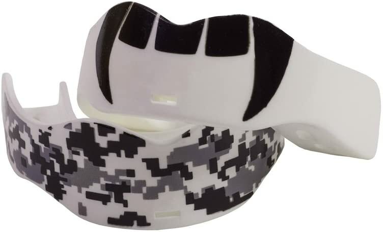 Soldier Sports Fang/Digital Camo Mouthguard Color White, One Size Fits Most