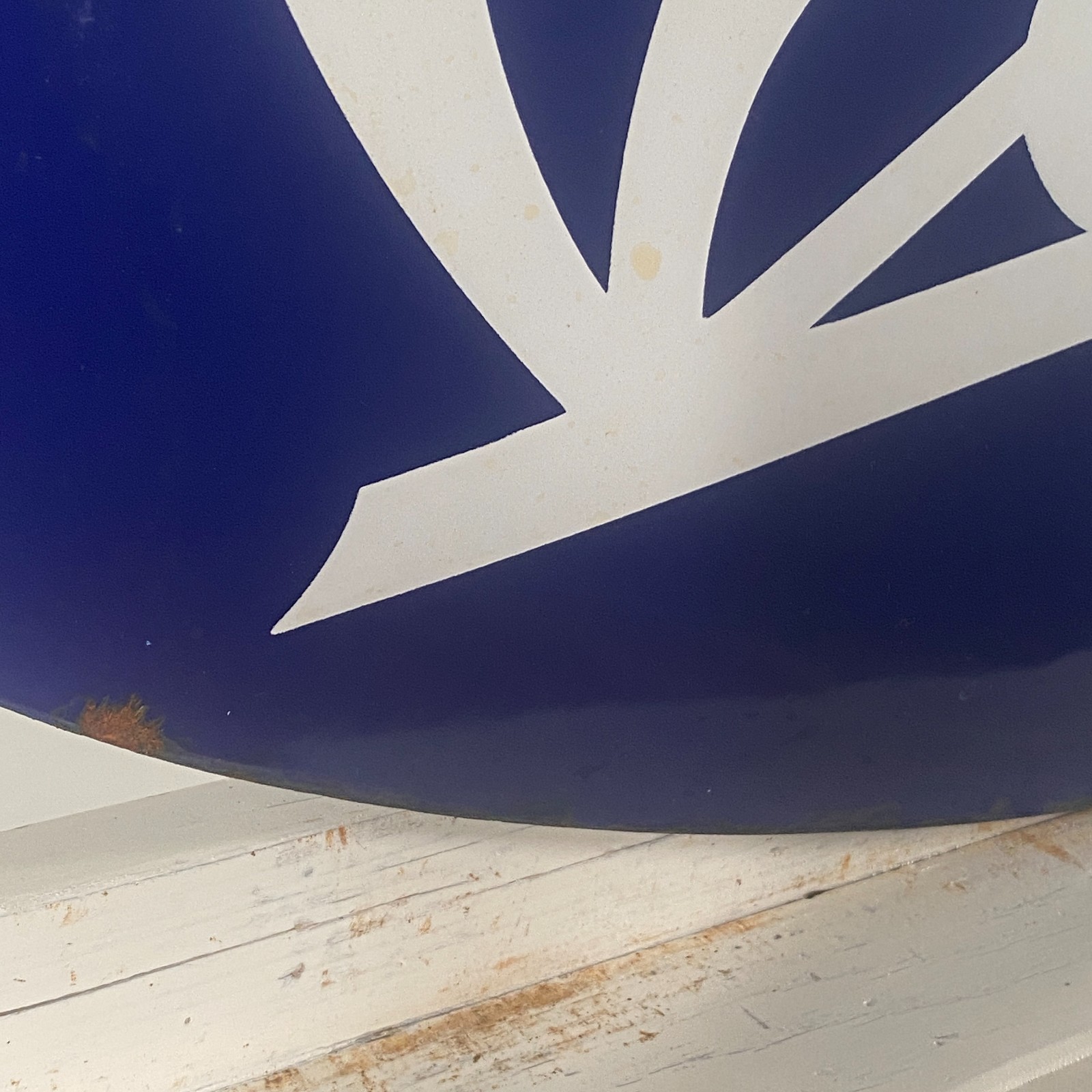 Piaggio Vespa Enamel Sign - 63x29cm (24.8x11.4") - Nice Rare Advertising Signage