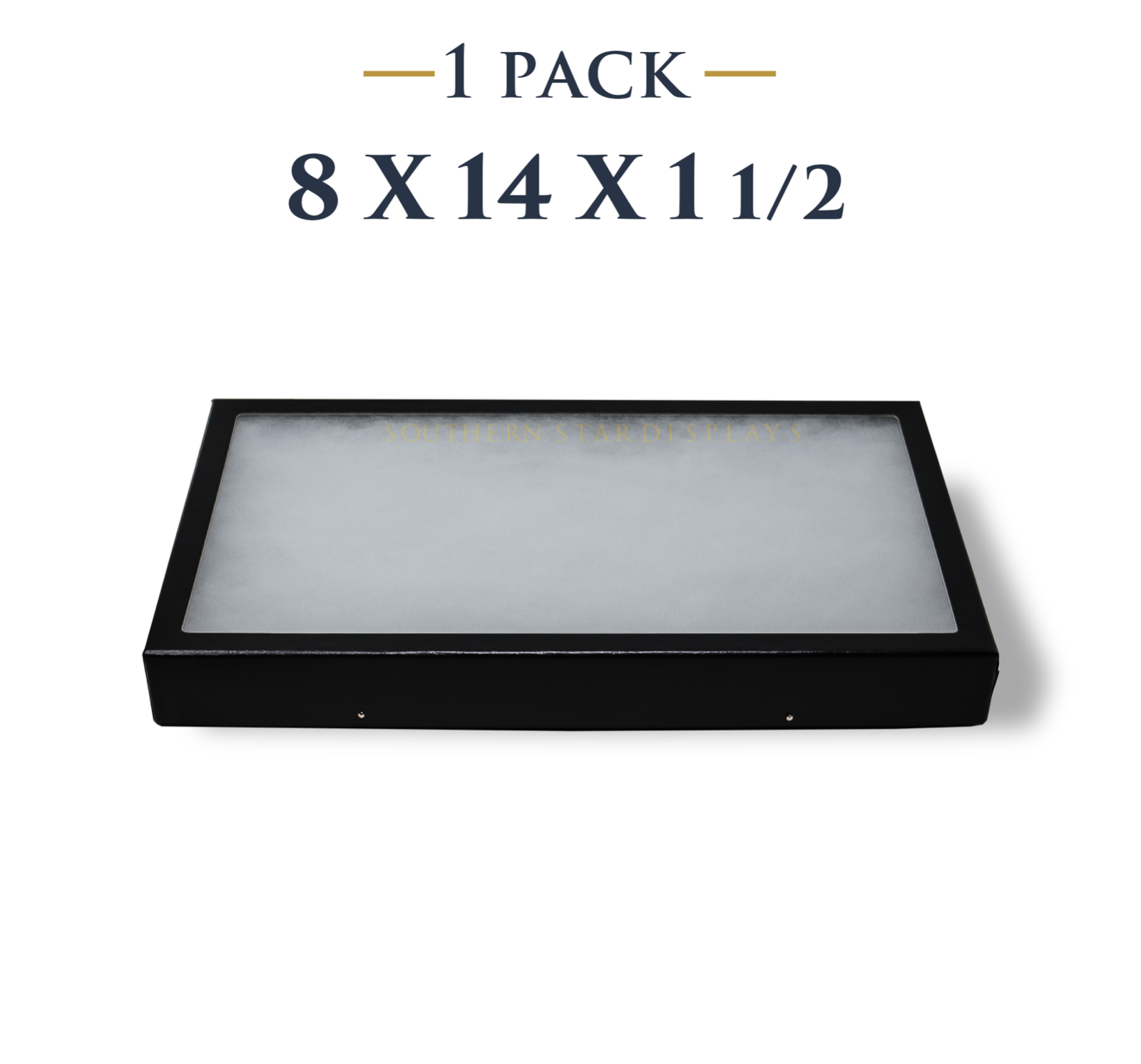 8 x 14 x 1 1/2 Riker Display Case Box for Collectibles Arrowheads Jewelry &More