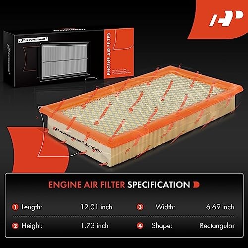 2-PC Engine & Cabin Air Filter with Activated Carbon Compatible with Ford