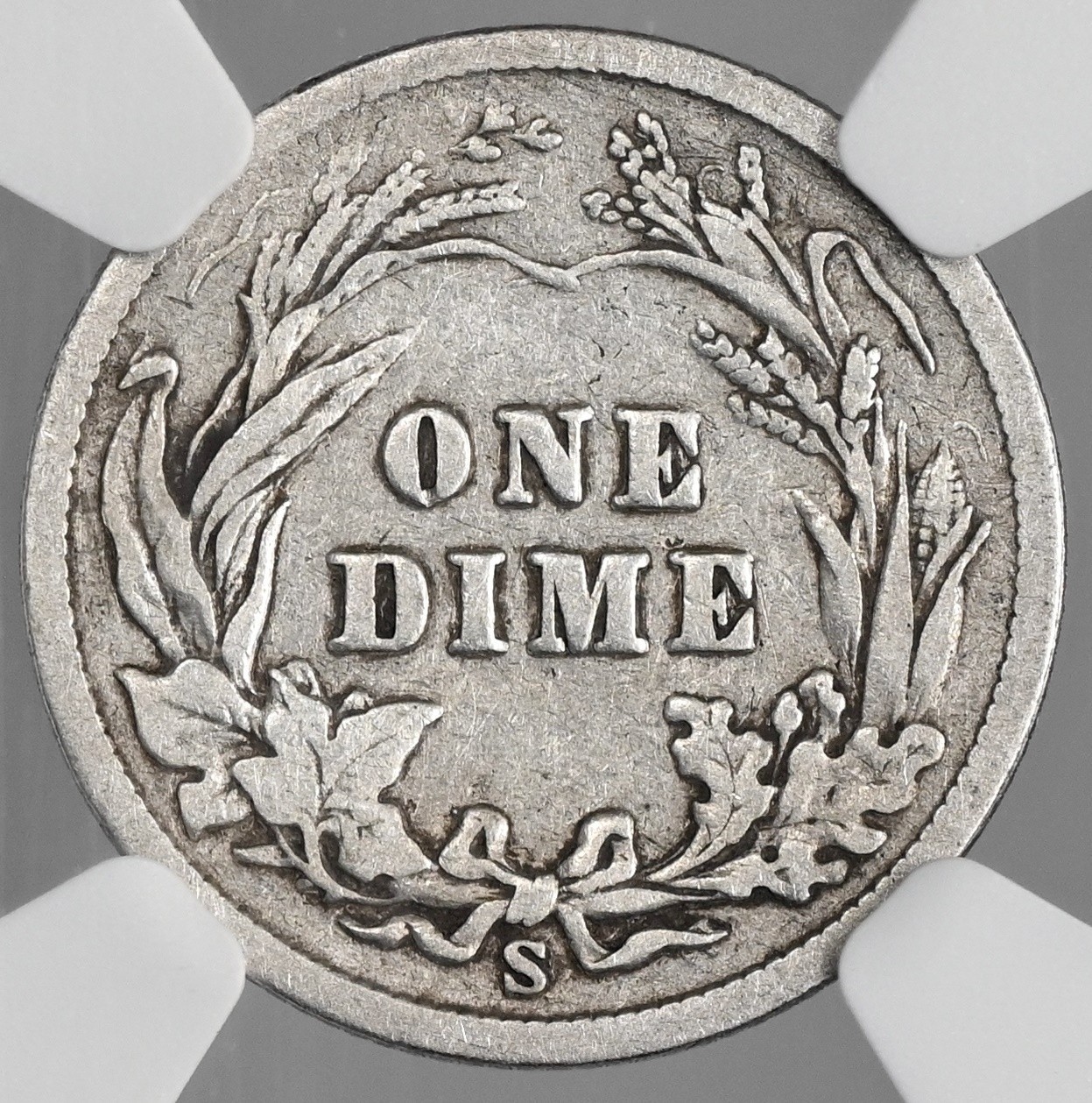 1901-S 10C BARBER SILVER DIME "SAN FRANCISCO" NGC VG10 #8404752-033 LOOKS FINE