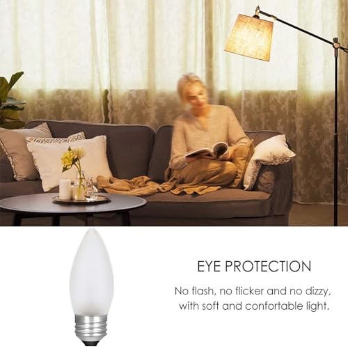 40 Watt Incandescent Light Bulbs, Medium E26 Candelabra Base Equivalent