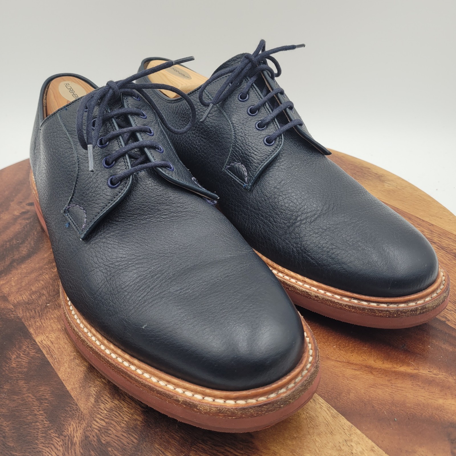 Church's Fulbeck Full Grain Pebbled Leather Derby Mens Shoes Sz 10 Nazy