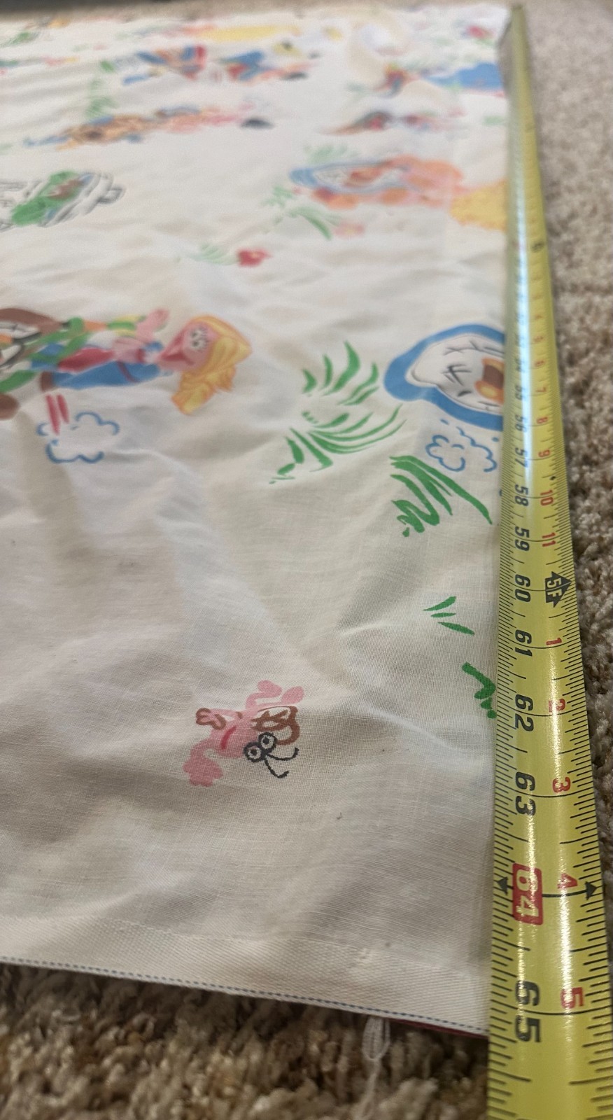 Vintage Sesame Street Twin Flat Sheet Only