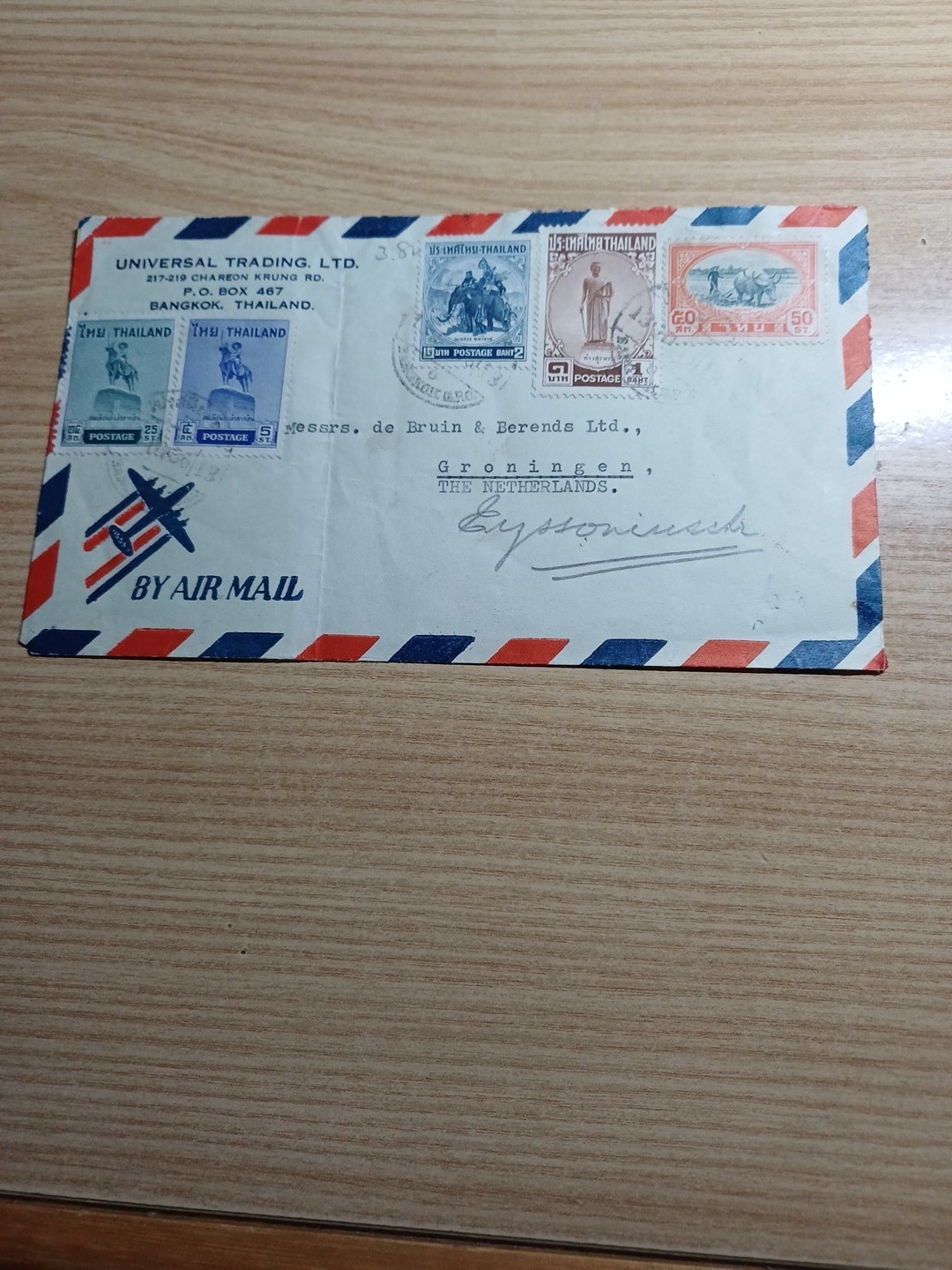 Thailand 18 Many Travel Envelopes X Air Mail Gorgeous Lot