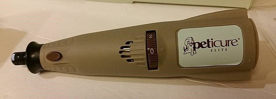 Peticure Elite Cordless 9.6v Pet Cat Dog Nail File Trimmer Grinder FREE SHIPPING
