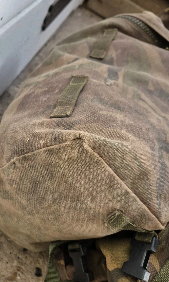 GENUINE BRITISH ARMY BERGEN RUCKSACK DPM LONG BACK 120L SIDE POUCHES +YOKE 1995