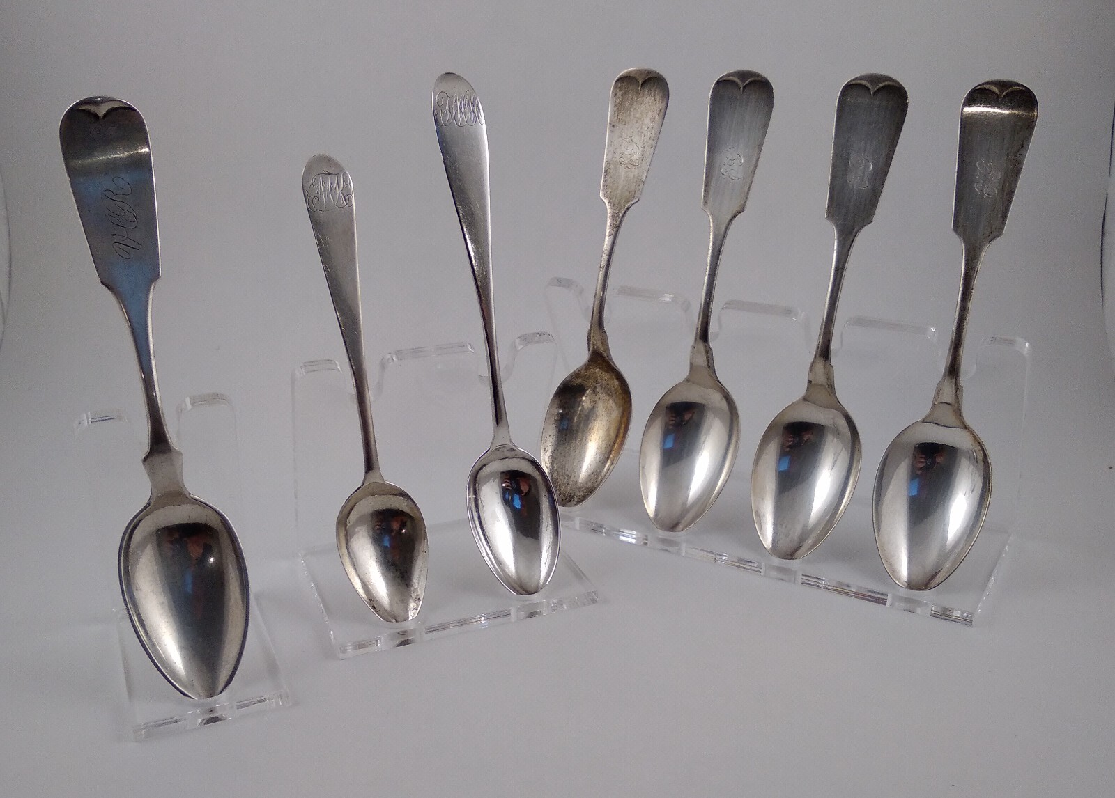 Acrylic Spoon Display Stands, Single, Double & Quad - Free Domestic Shipping