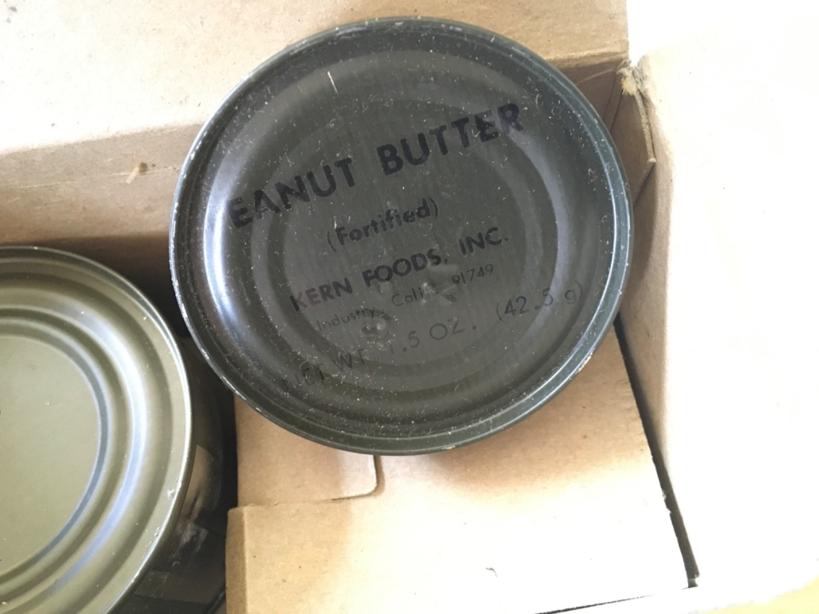 Vtg US MILITARY Meal Combat Individual B-1 Unit C RATION Pork Slices With Juices