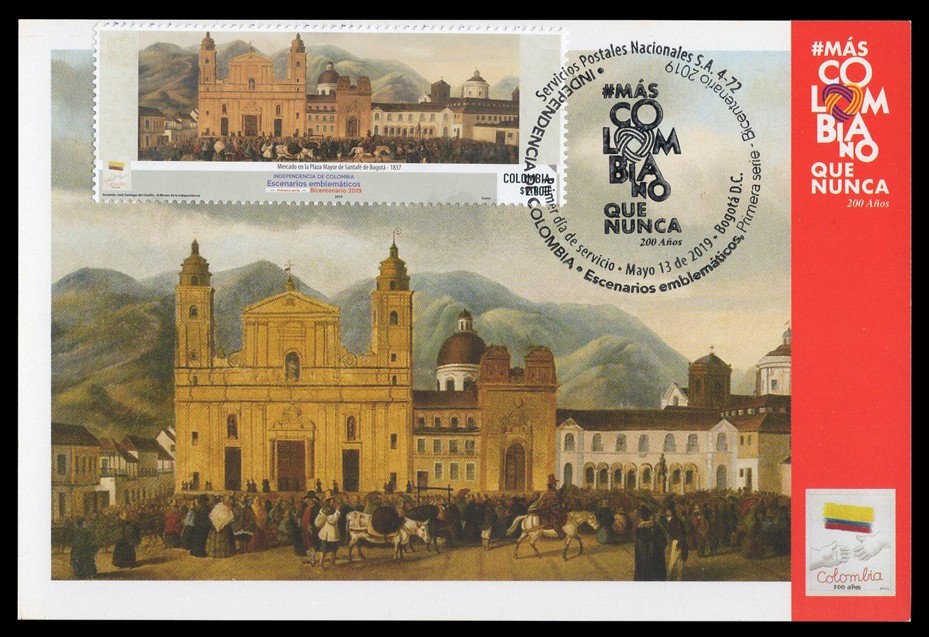 COLOMBIA 2019 Maximum Card Independencia Escenarios Plaza Mayor Bogotá catedral