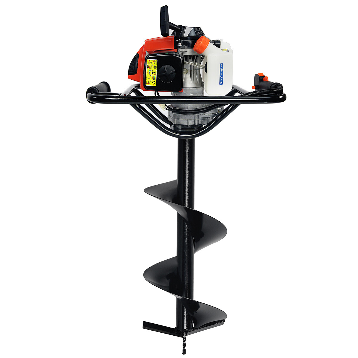 XtremepowerUS 2.5HP Post Hole Digger Gas 2-Stroke 63cc Auger Digging Powerhead