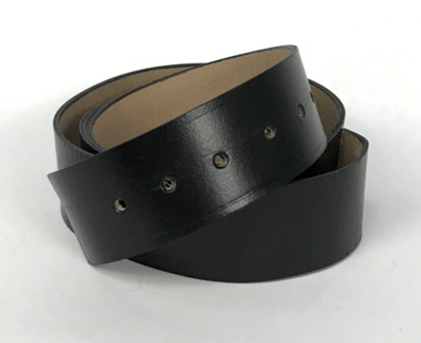 Black Leather Waist Belt - 60 Inches Long