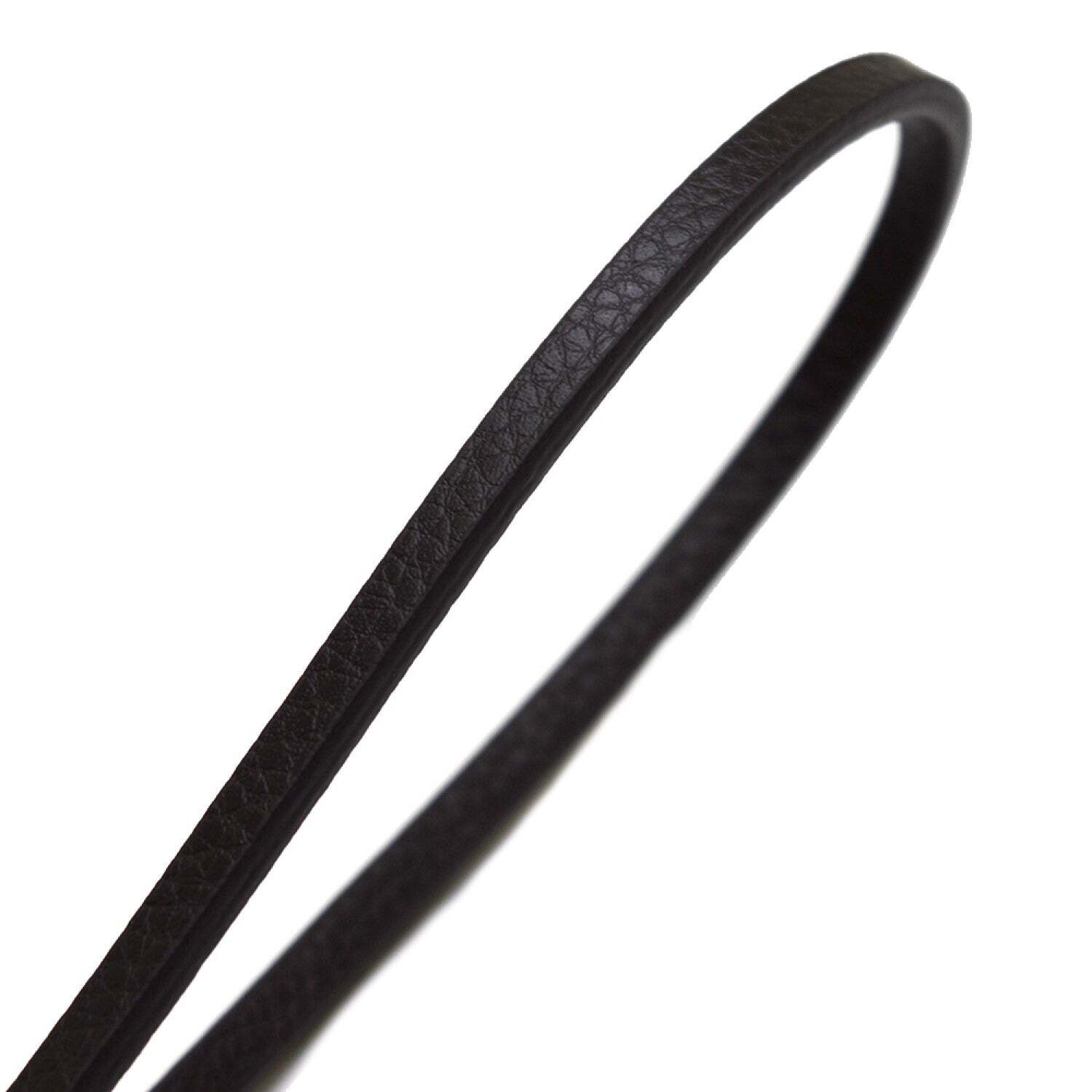 Flat Leather Cord 5x3 mm - Leather Strip for Jewelry Craft Making 1.1 yd. Brown