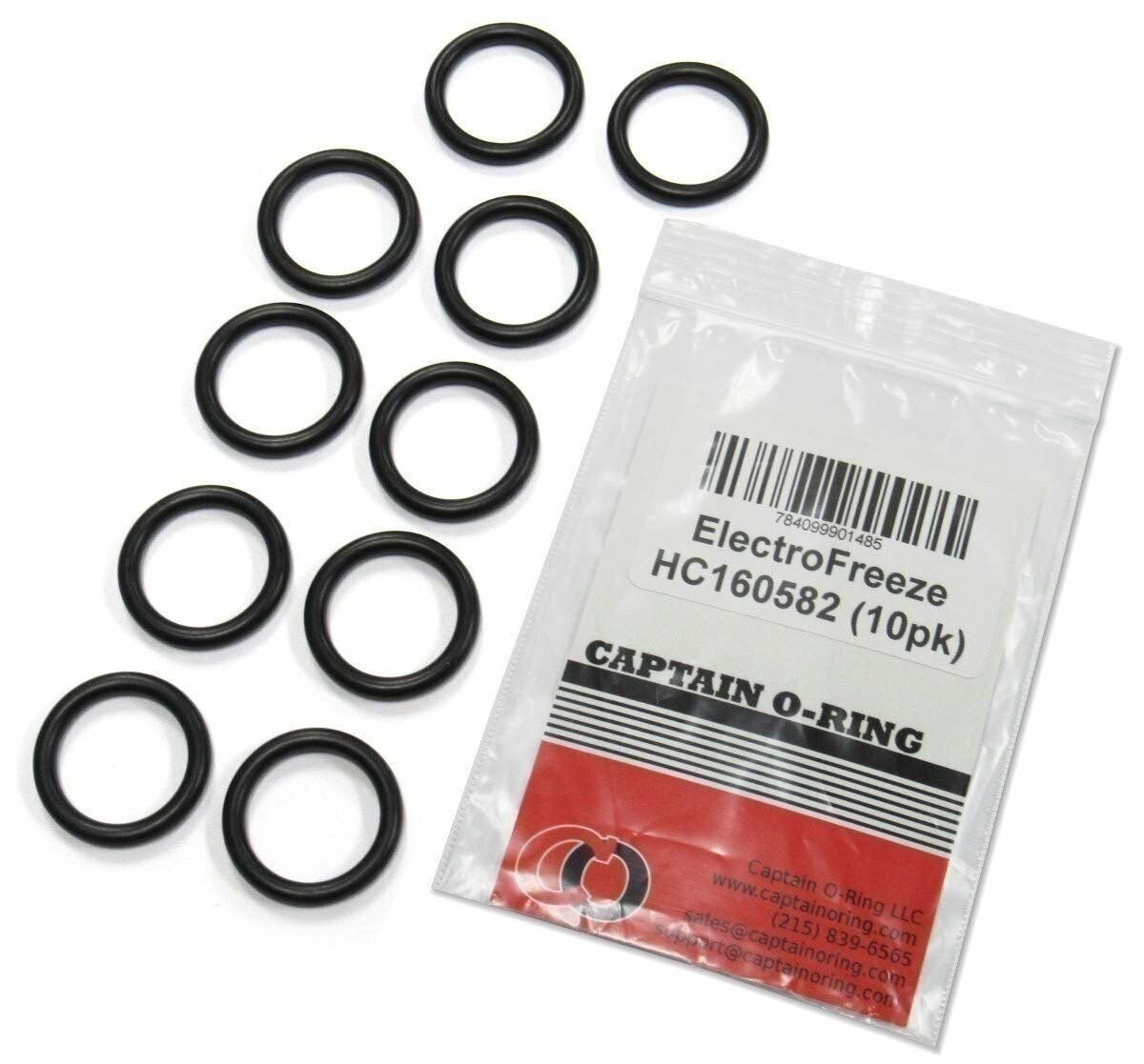 Captain O-Ring - Replacement Electro Freeze HC160582 O-Rings (10 Pack)