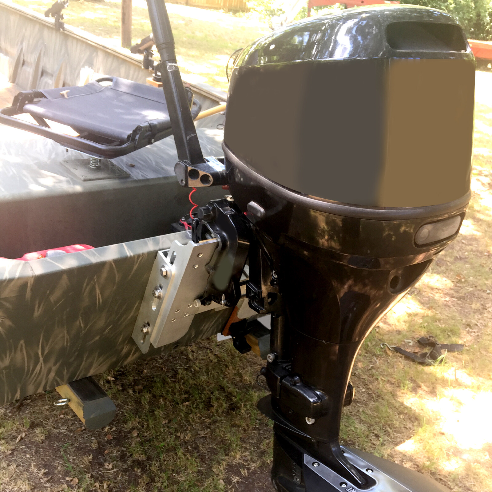 Adjustable 4'' Outboard Boat Aluminum Jack Plate Tool Silver