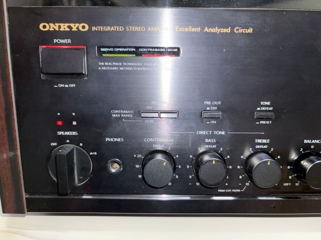 ONKYO Integra A-819XX Stereo Integrated Amplifier Black Vintage 1986 Japan