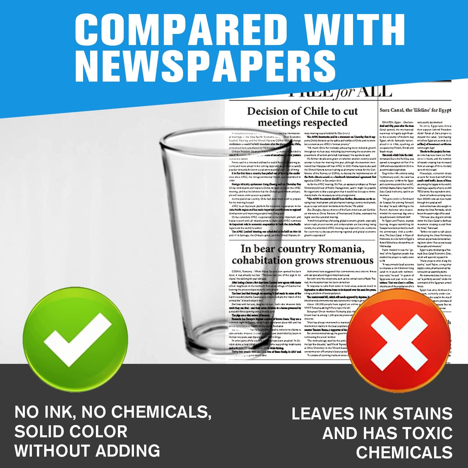 Packing Paper for Moving, Newsprint Packing Paper Sheets for Shipping Transpo...