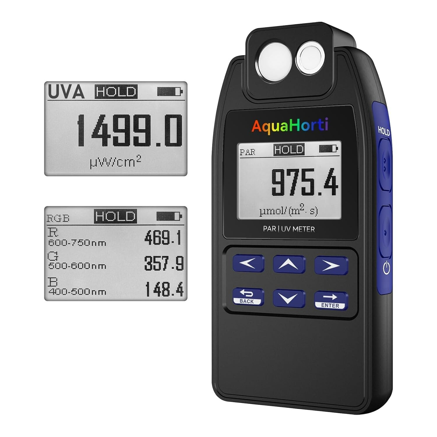AH-Quantuv PAR Meter,Test PPFD(400-750nm) and UVA(320-400nm) Irradiance