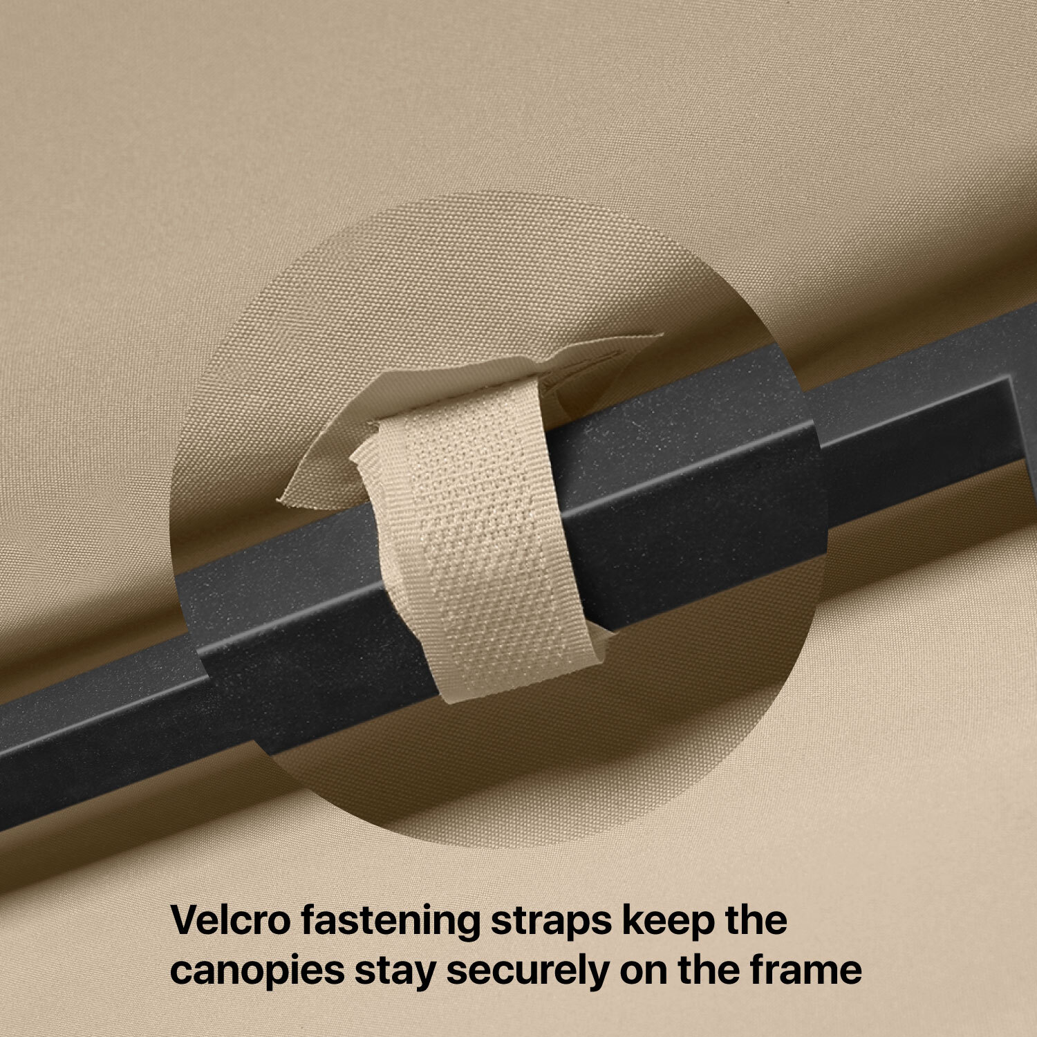 12 x 12 Feet Gazebo Canopy Top Replacement Cover 2Tier UV30 Garden Patio Beige